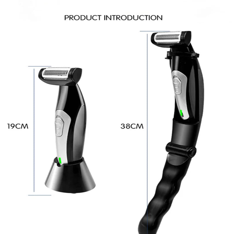 Waterproof Rechargeable Electric Back and Body Hair Trimmer - 7