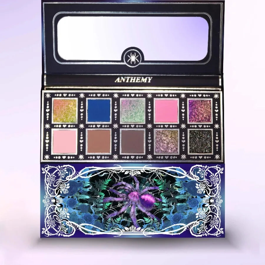 10-Color Waterproof Shimmer Eyeshadow Palette - 1