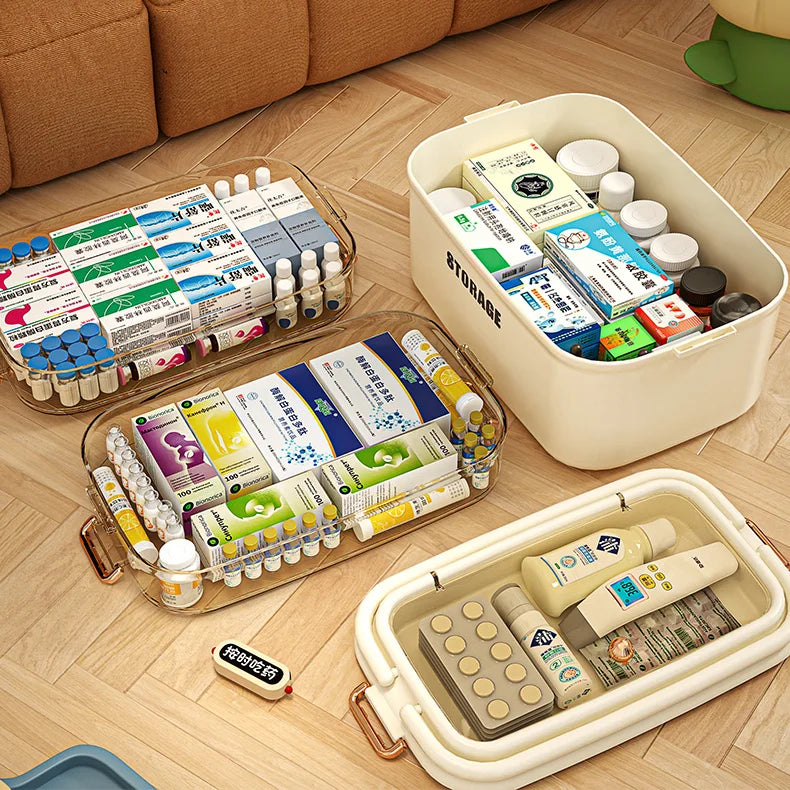 Portable Multi-Layer Family First Aid Organizer - 8