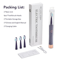 Rechargeable Sonic Electric Toothbrush with 6 Cleaning Modes
