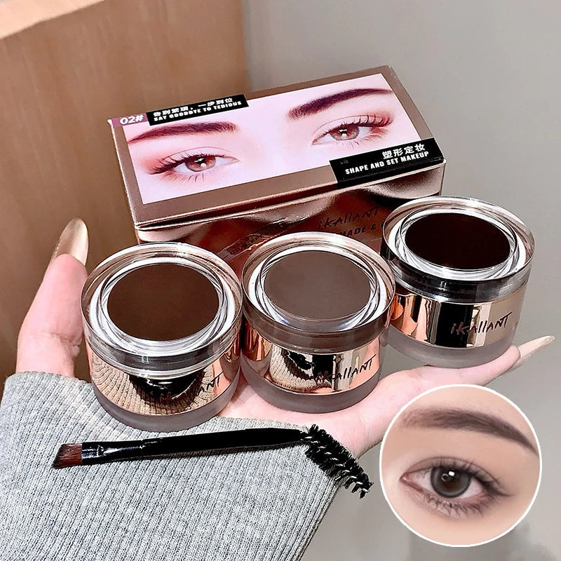 2-in-1 Eyebrow Cream and Gel Set for Defined Brows - 1