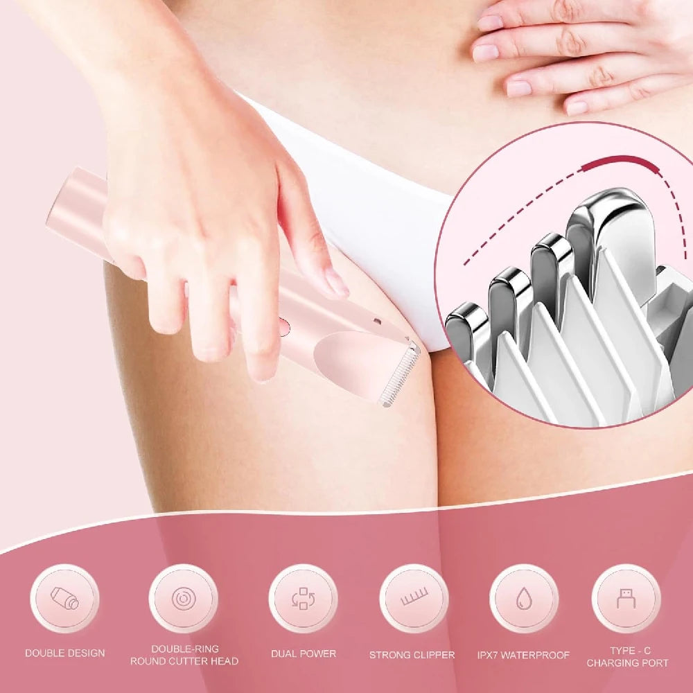 2-in-1 Waterproof Electric Bikini and Body Trimmer - 15