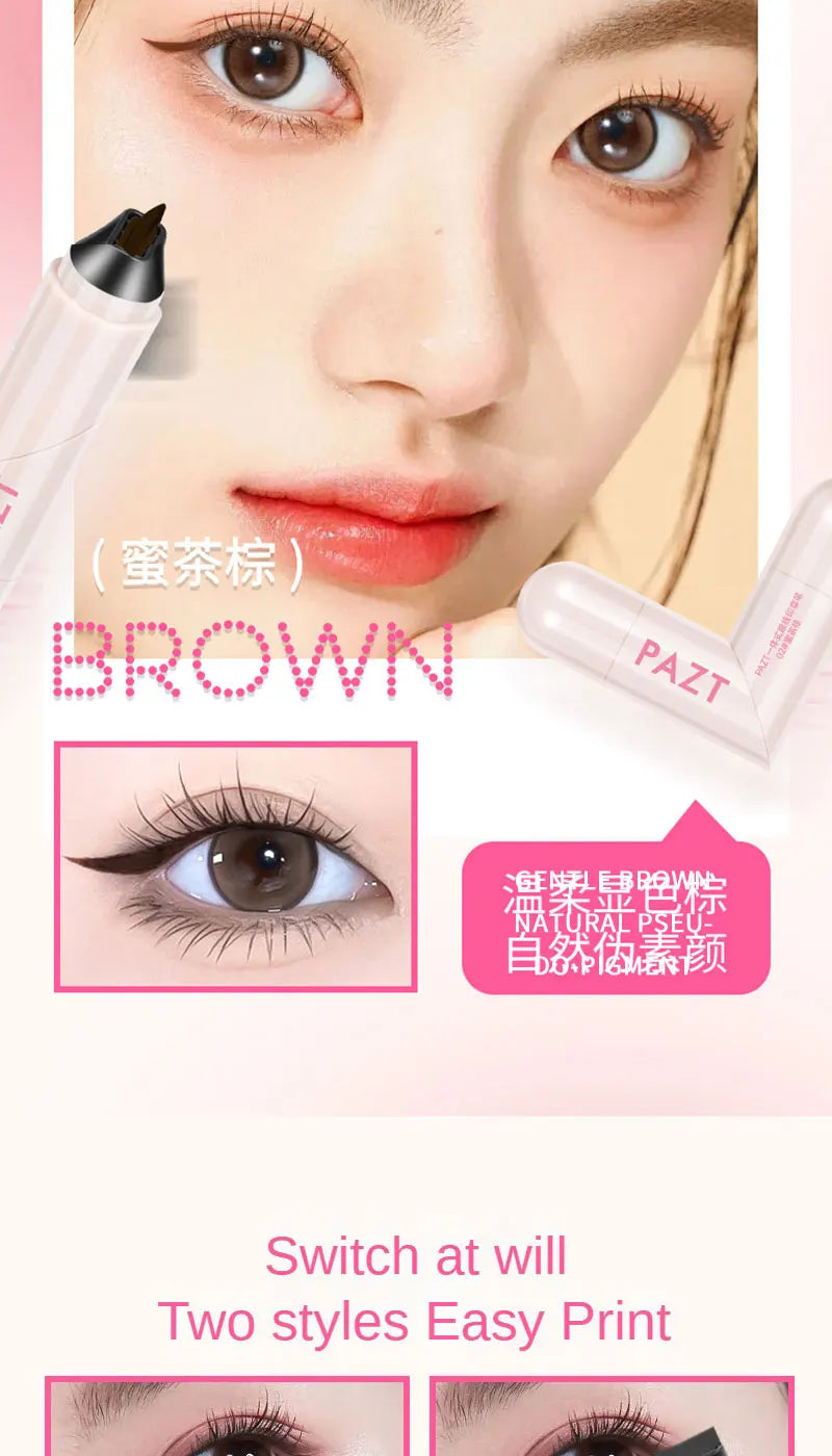 Dual-Ended Winged Eyeliner Stamp Pen for Perfect Symmetry - 13