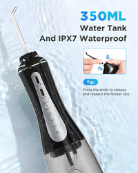 Portable Cordless Water Flosser for Deep Teeth Cleaning