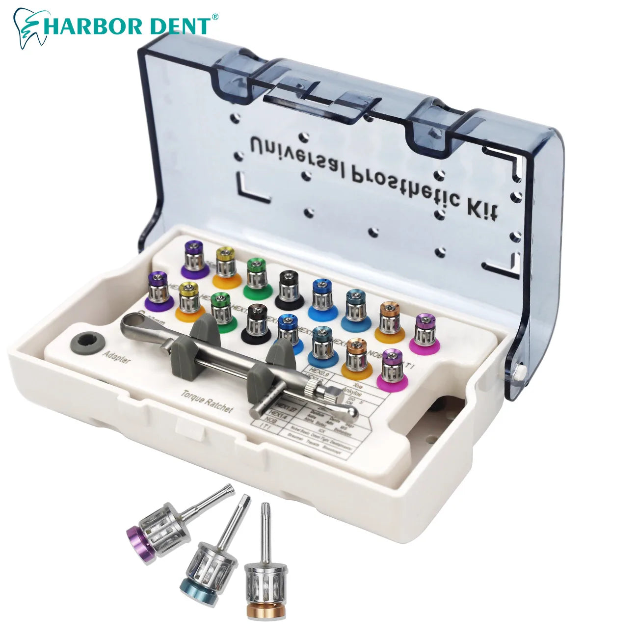 Universal Dental Implant Restoration & Torque Wrench Kit - 2
