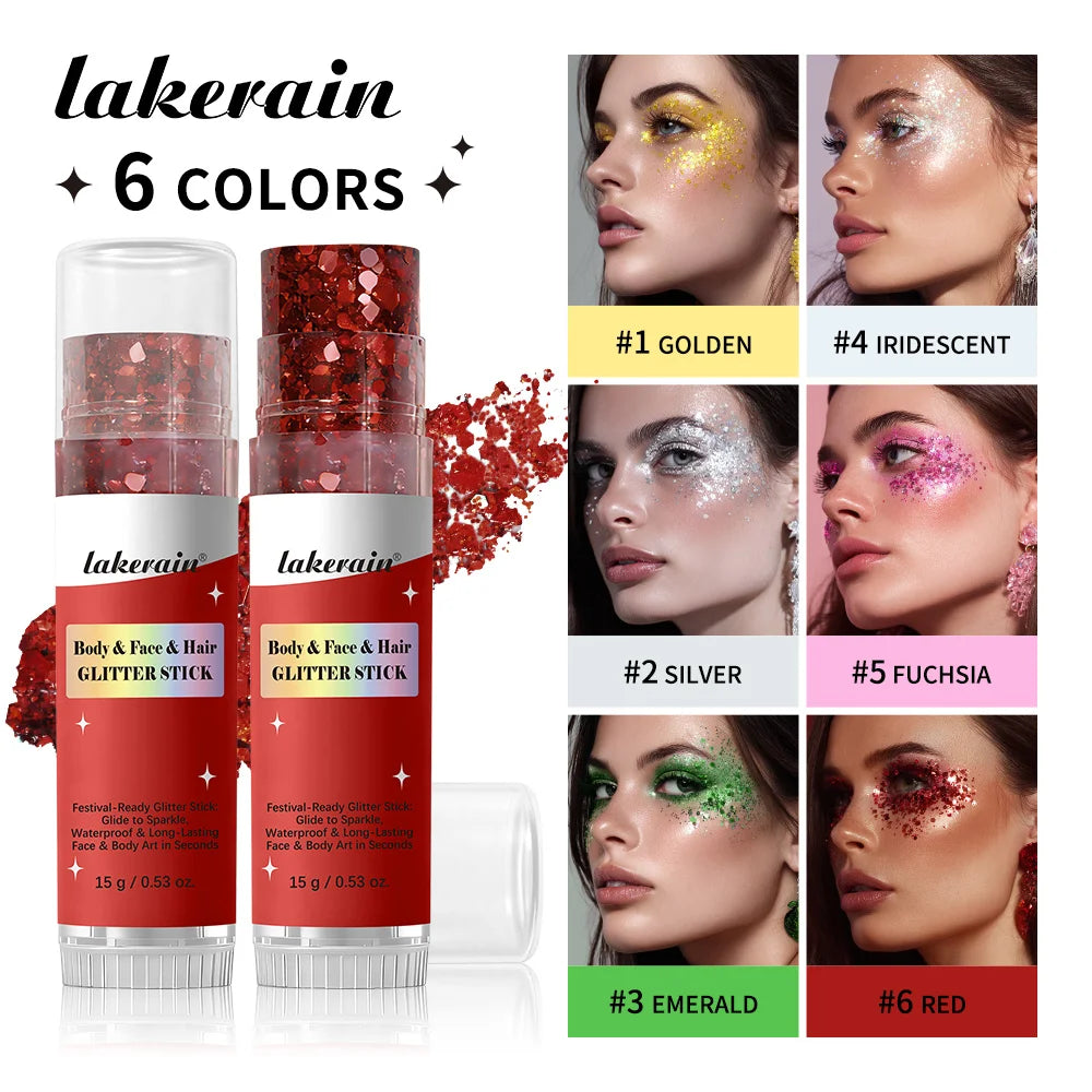 Waterproof Shimmer Glitter Glow Stick for Face and Body - 1