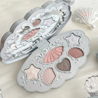 6-Color Shell Pearl Eyeshadow Palette for Long-Lasting Makeup