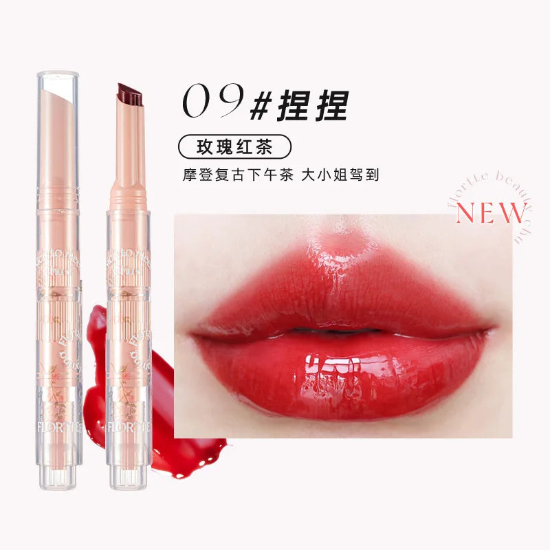 Mirror Shine Heart Shape Moisturizing Lipstick Pencil - 40