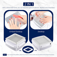 2-in-1 Powerful Nail Dust Collector and Manicure Vacuum