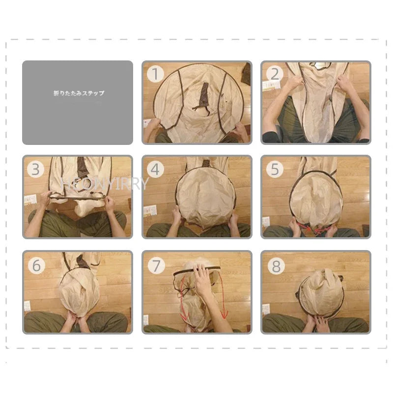 Waterproof Foldable Umbrella Hair Cutting Cape - 6