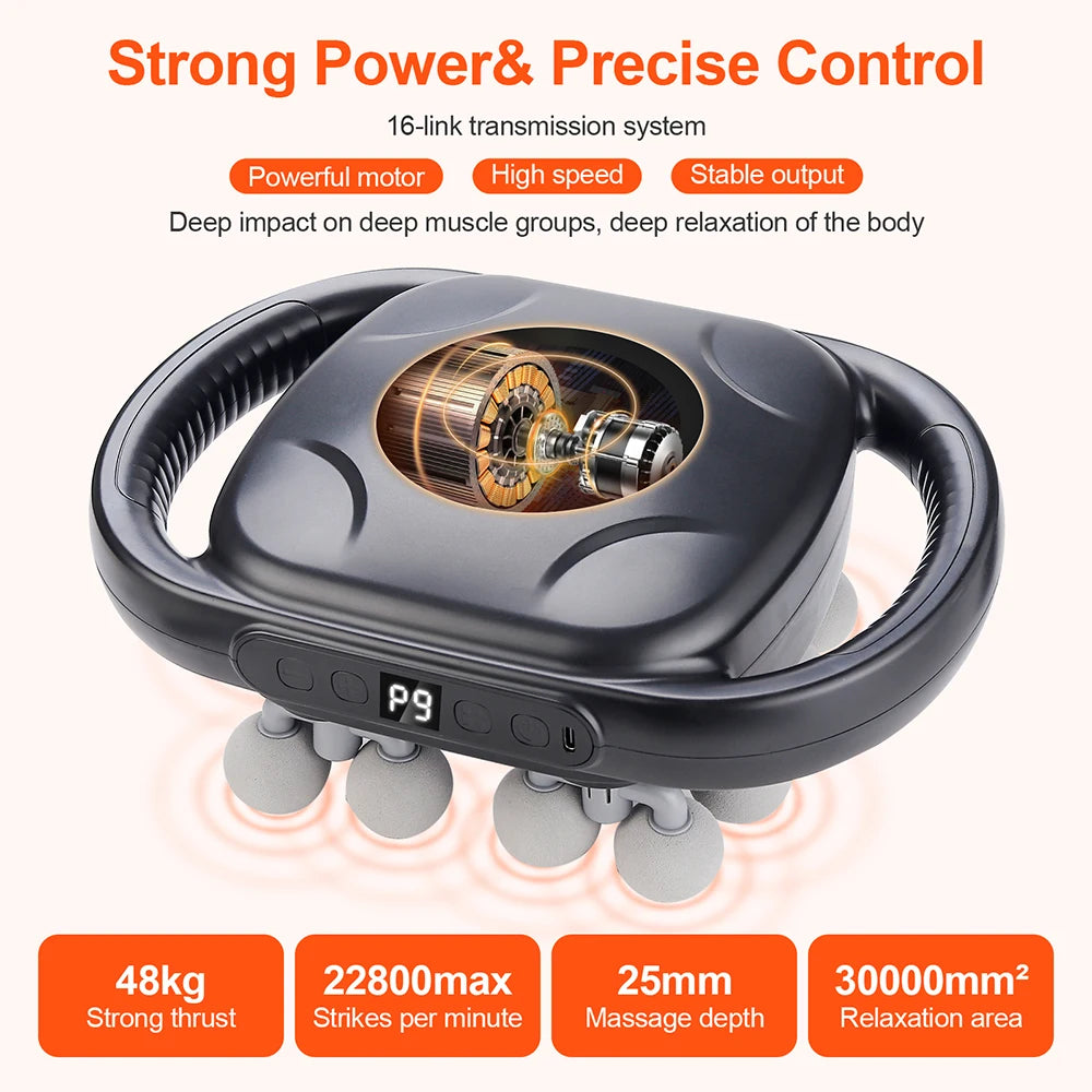 16-Head Full Body Muscle Recovery Massage Gun - 5