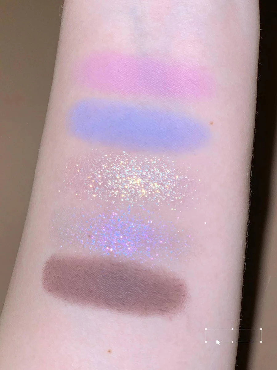5-Color Mermaid Eyeshadow Palette for Long-Lasting Shimmer - 22