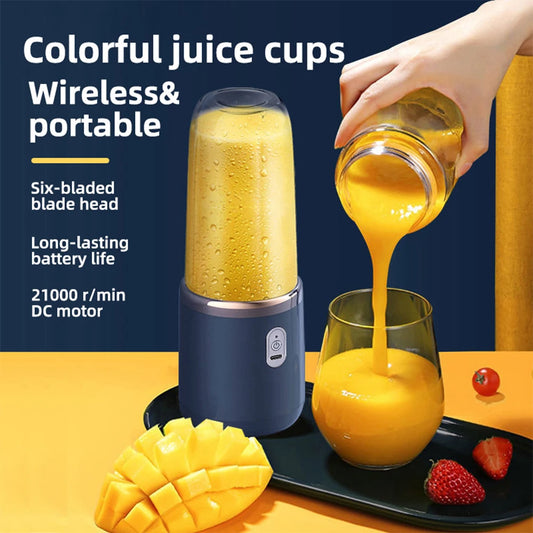 Portable Rechargeable Electric Fruit Blender for Smoothies