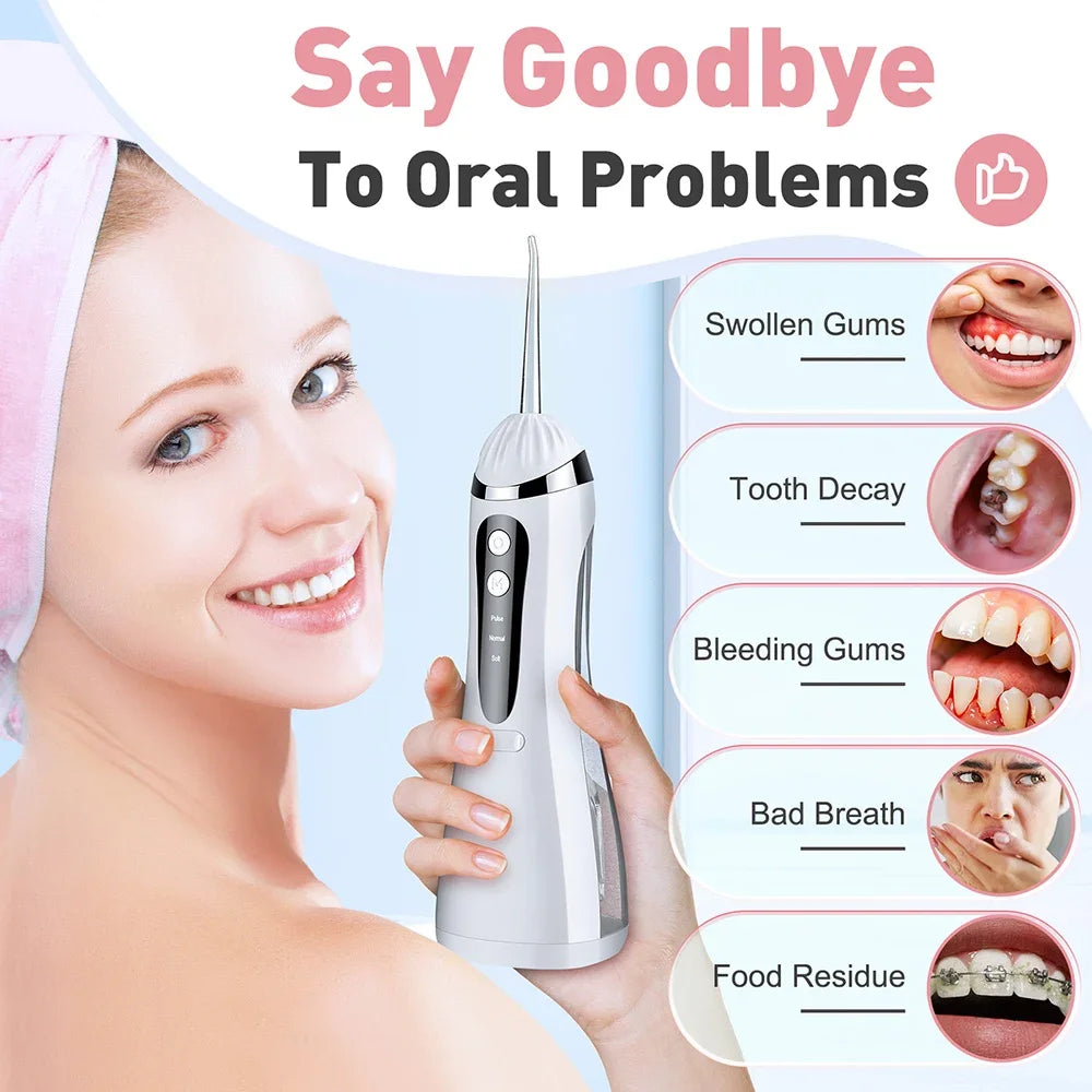 Portable Cordless Water Flosser for Deep Teeth Cleaning - 2