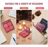 4-Color Soft-Focus Blurring Blush Palette