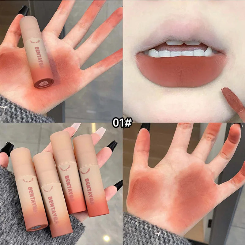 Velvet Matte Lip Mud Tint for Long-Lasting Soft Focus Finish - 22
