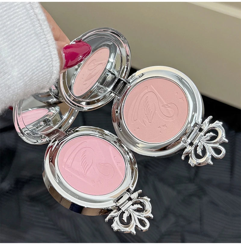 Long-Lasting Matte Pink Powder Blush for Natural Glow - 11