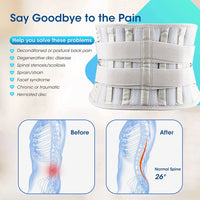 Adjustable Lumbar Support Brace for Lower Back Pain Relief
