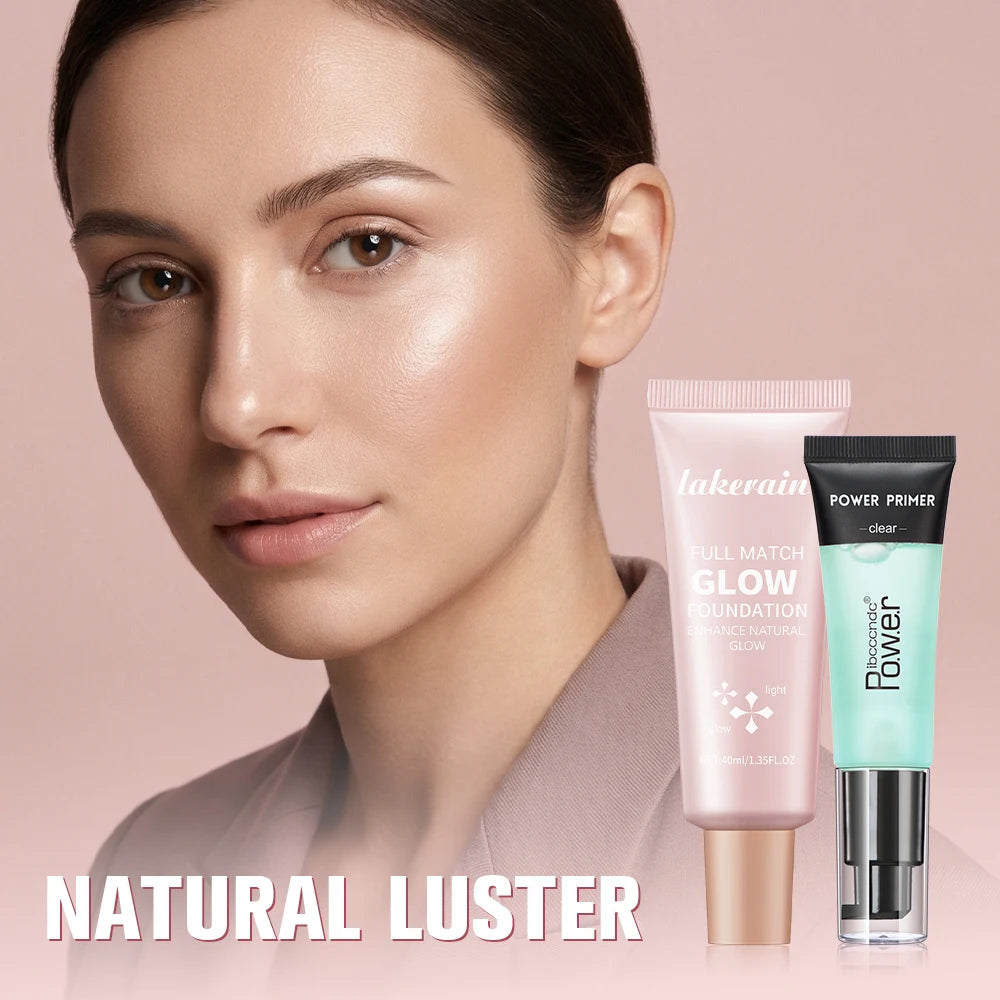 Hydrating Makeup Primer and Glow Foundation Set - 2