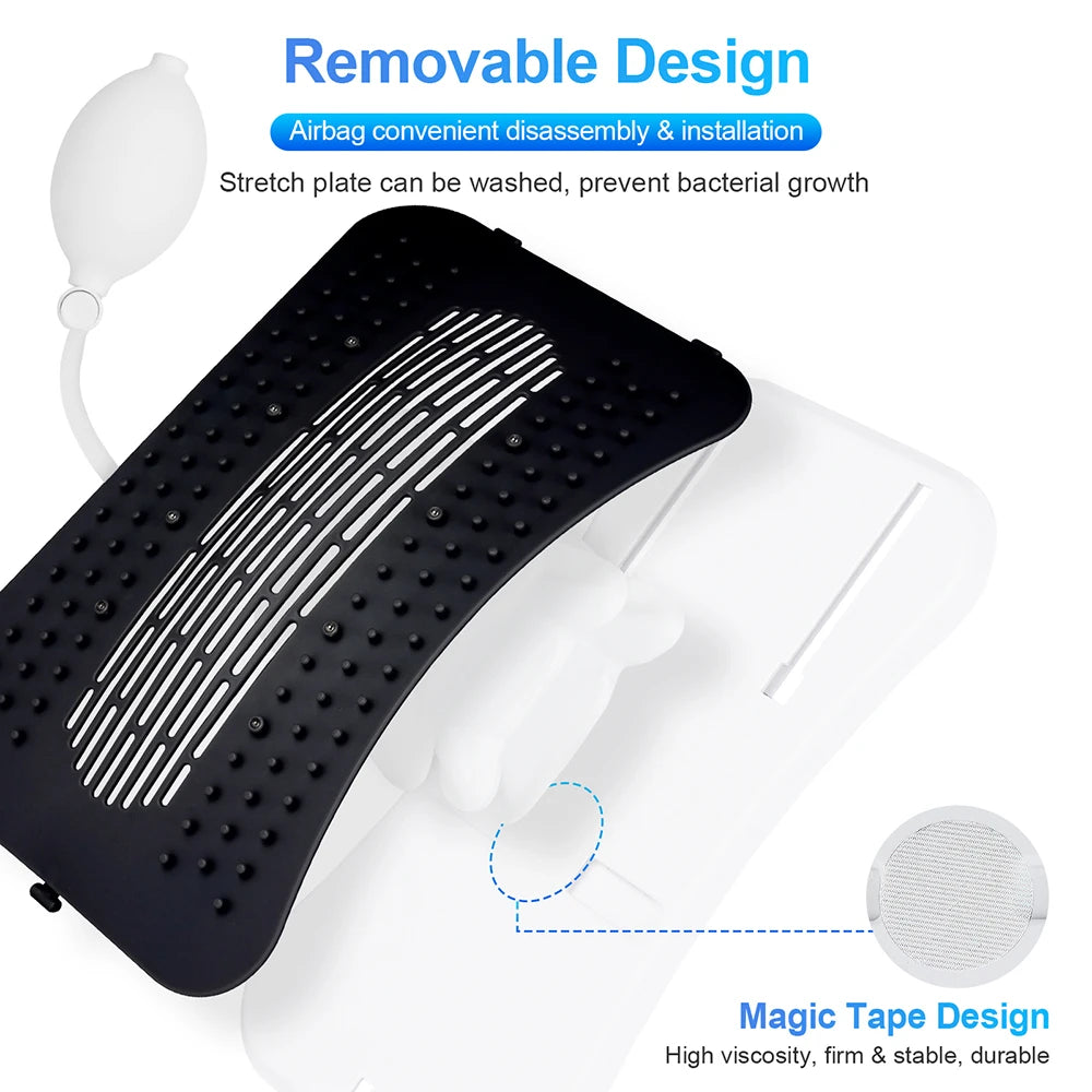 Adjustable Airbag Back Stretcher and Lumbar Support - 19