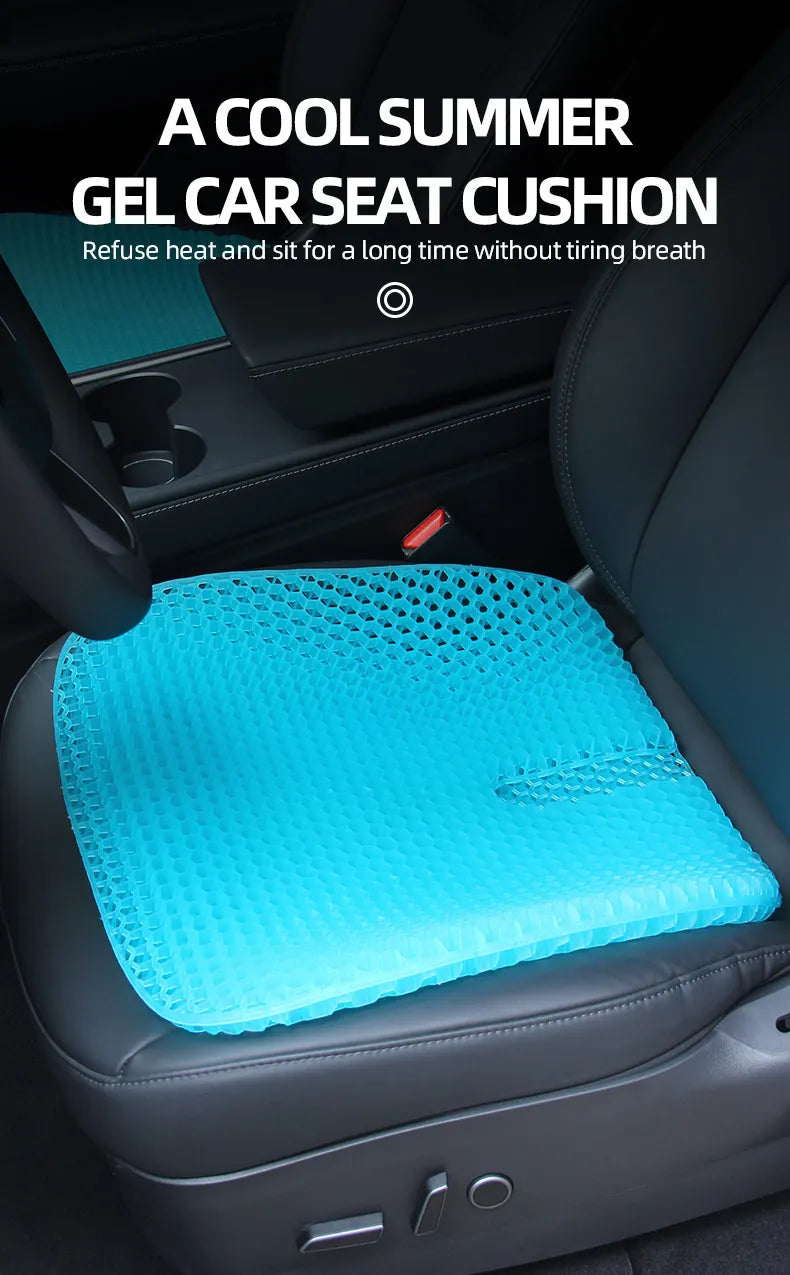 Breathable Honeycomb Gel Seat Cushion for Office and Car - 7