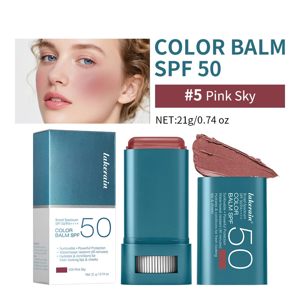 SPF 50 Hydrating Tinted Blush Balm Stick - 25