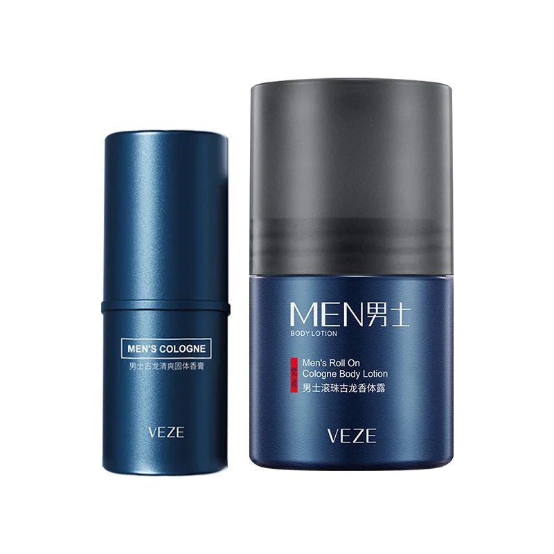 Portable Men's Cologne & Body Lotion Set - 16