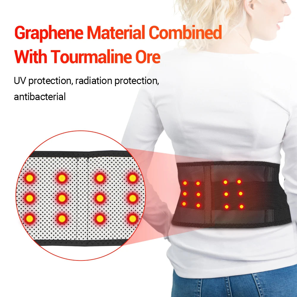 Self-Heating Tourmaline Magnetic Waist Support Belt - 4