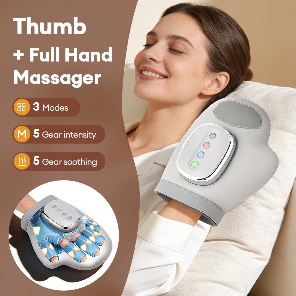 Electric Air Compression Hand Massager with Heat - 7