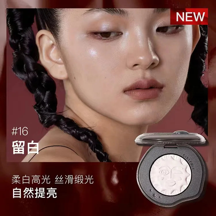 Emotional Shimmer Pressed Powder Blush for Natural Radiant Glow - 36
