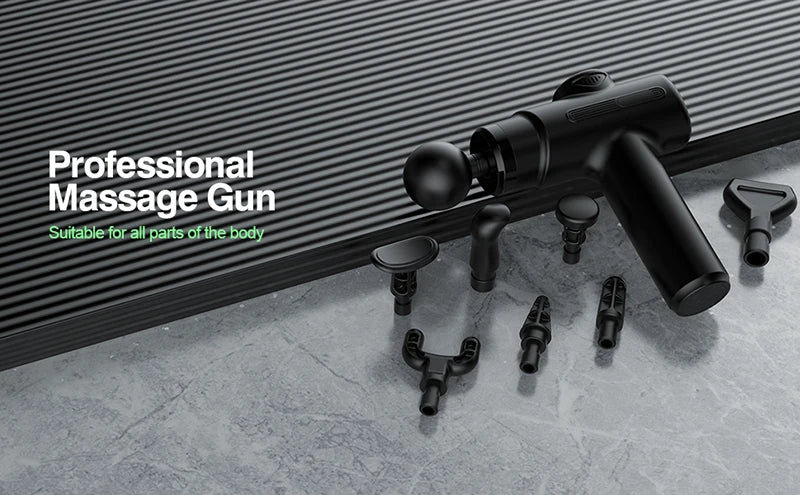 Portable Deep Tissue Percussion Massage Gun with 8 Heads - 7