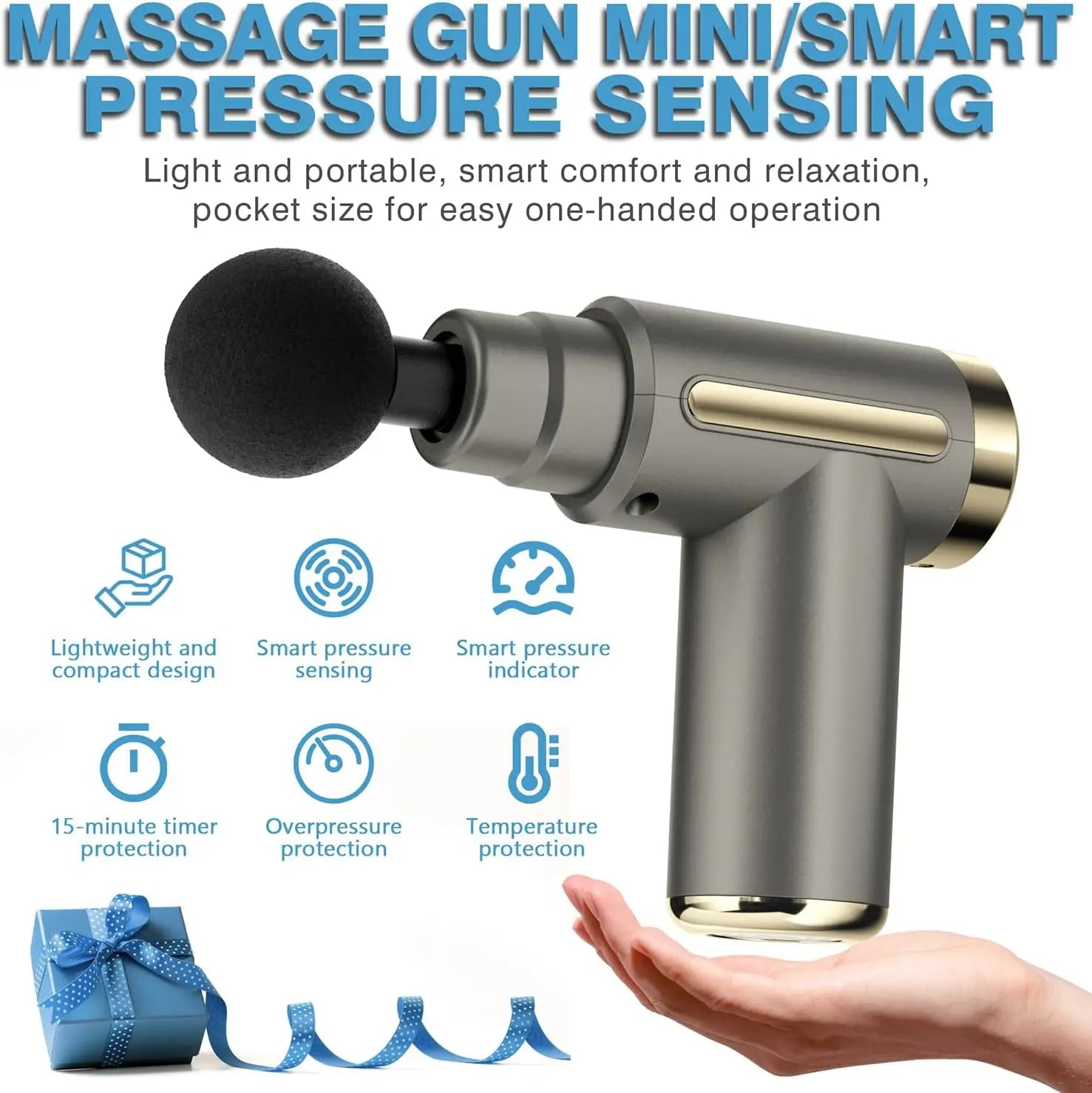 Portable Mini Percussion Massage Gun for Deep Tissue Muscle Relief - 2