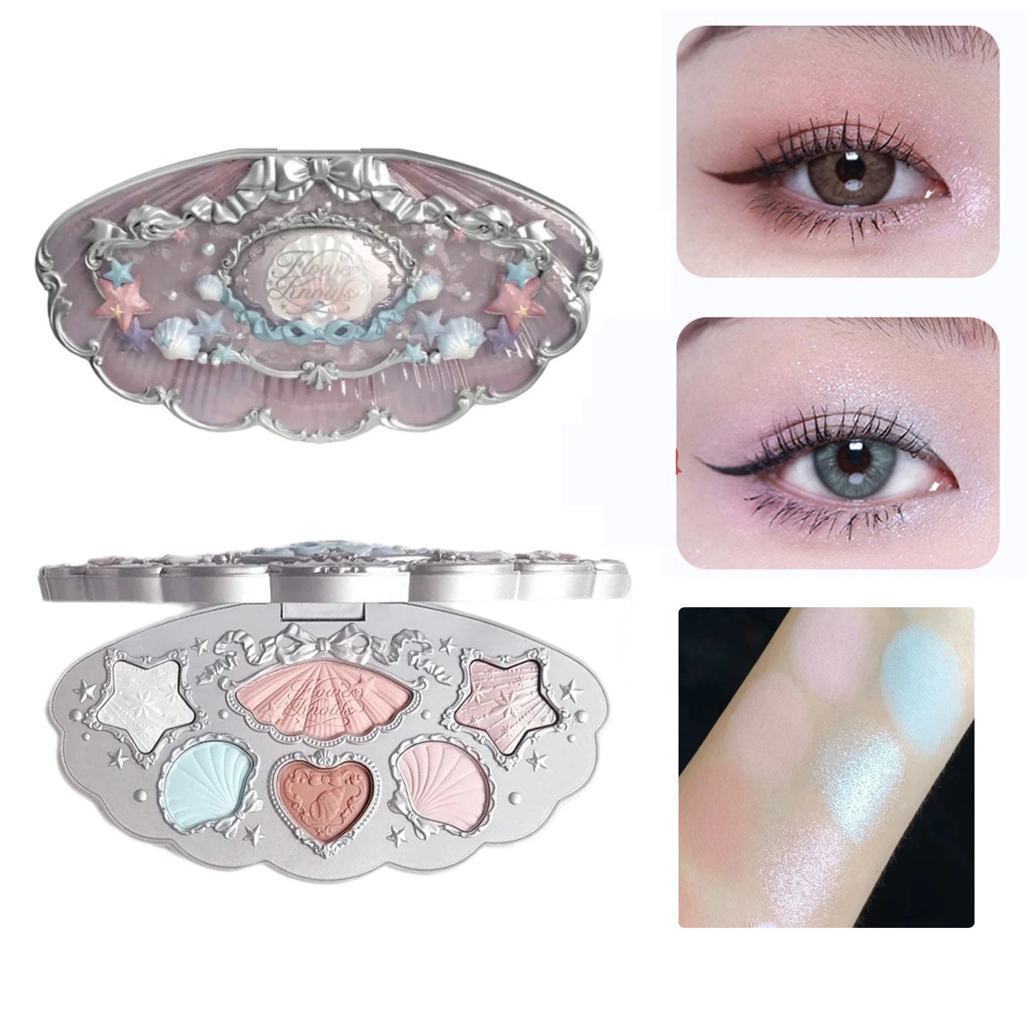 Bunny Garden Eyeshadow and Blush Makeup Palette - 10