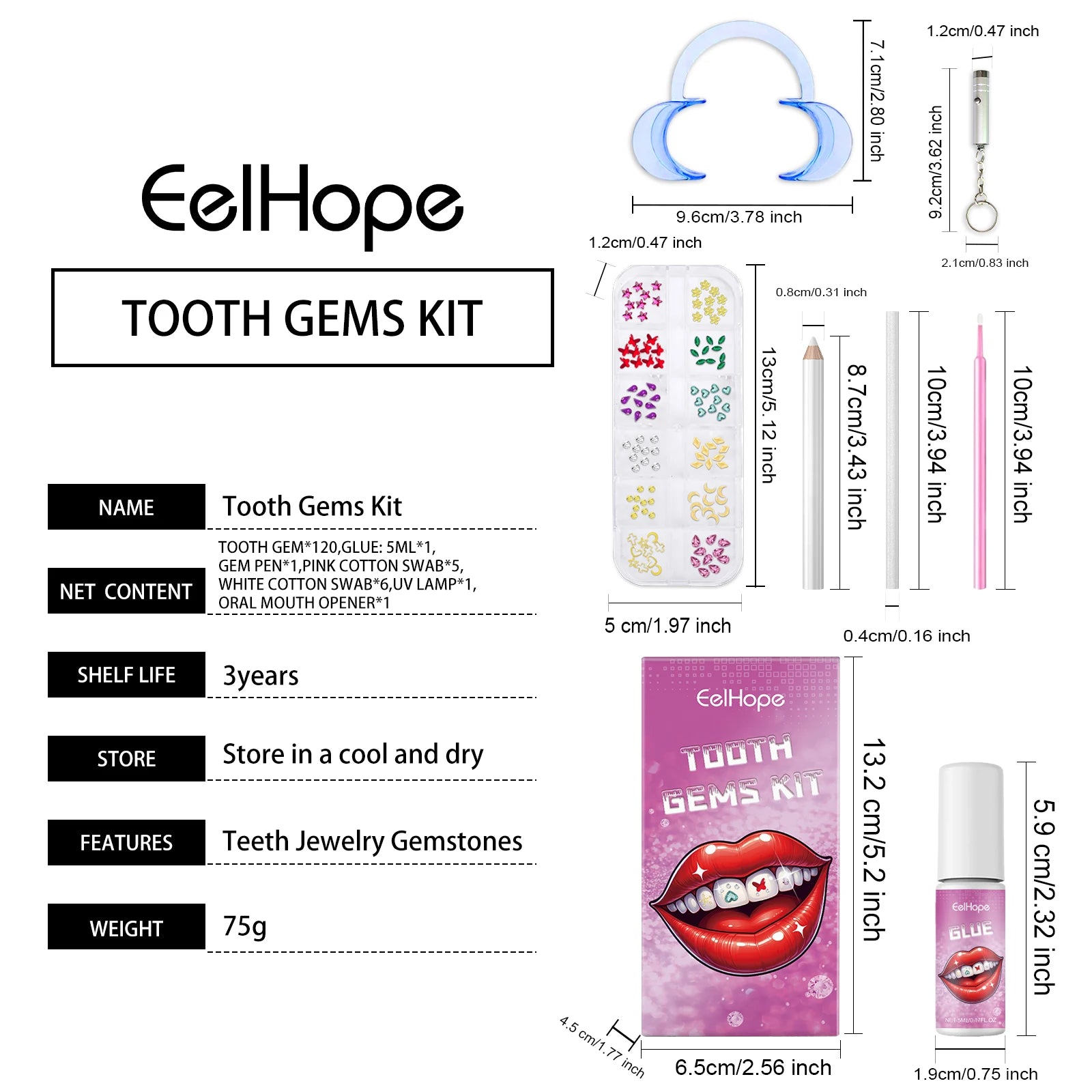 Professional DIY Tooth Gem Kit for Dazzling Smile - 7