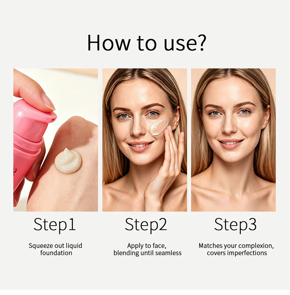 Color-Changing Foundation for Flawless Skin Tone - 16