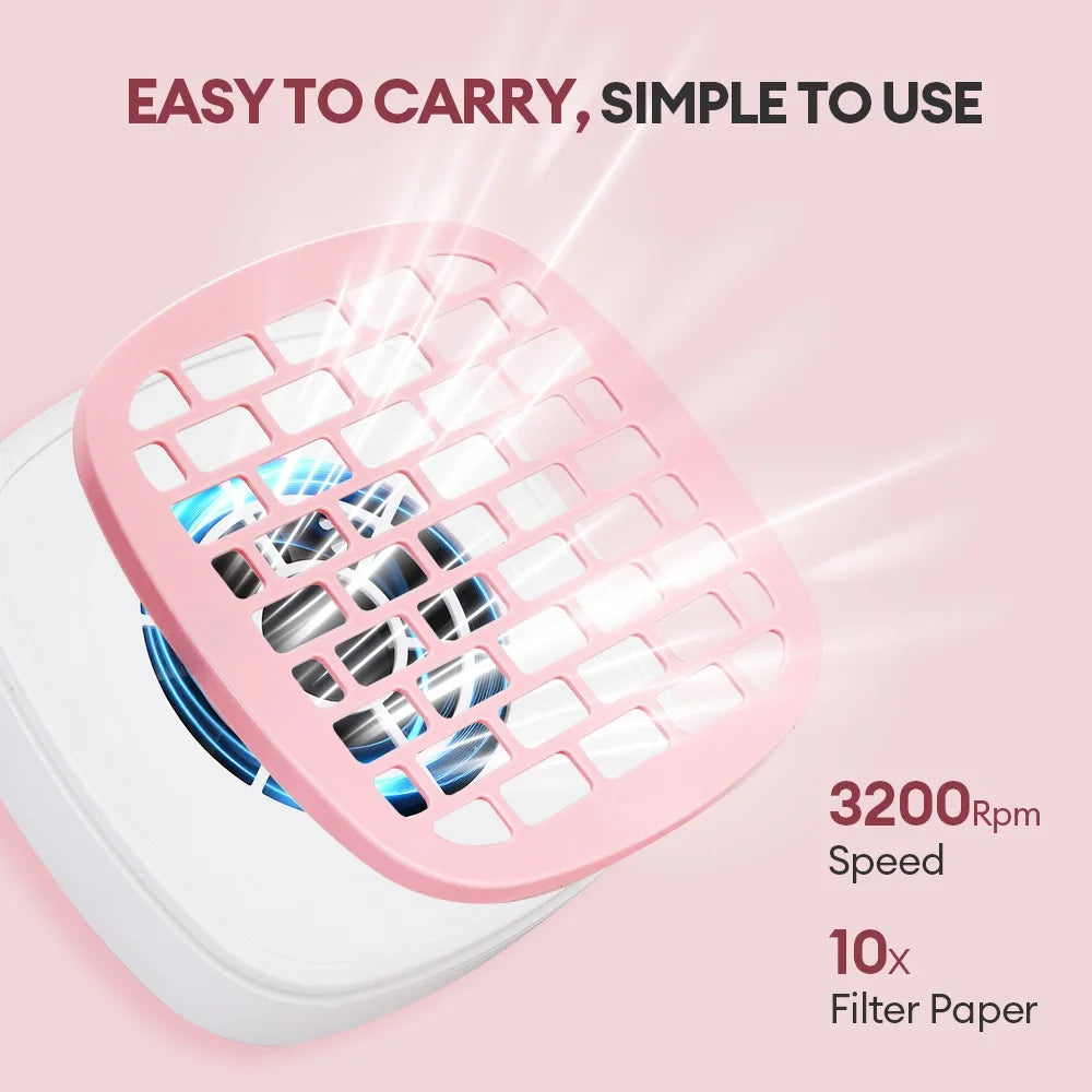 Portable USB Mini Nail Dust Collector Vacuum - 3