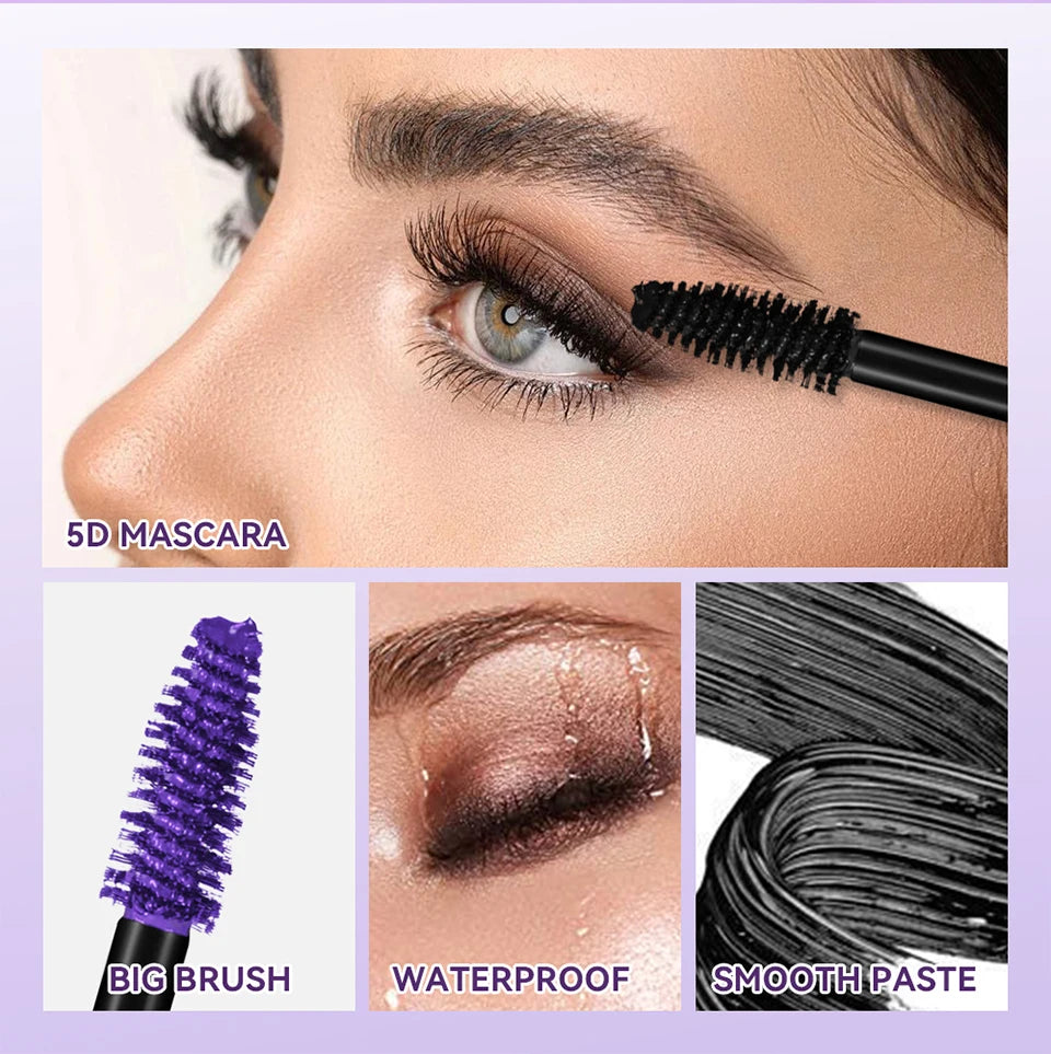 5D Waterproof Lengthening & Volumizing Lash Mascara - 9