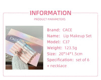 Matte Liquid Lipstick and Lip Gloss Makeup Gift Set