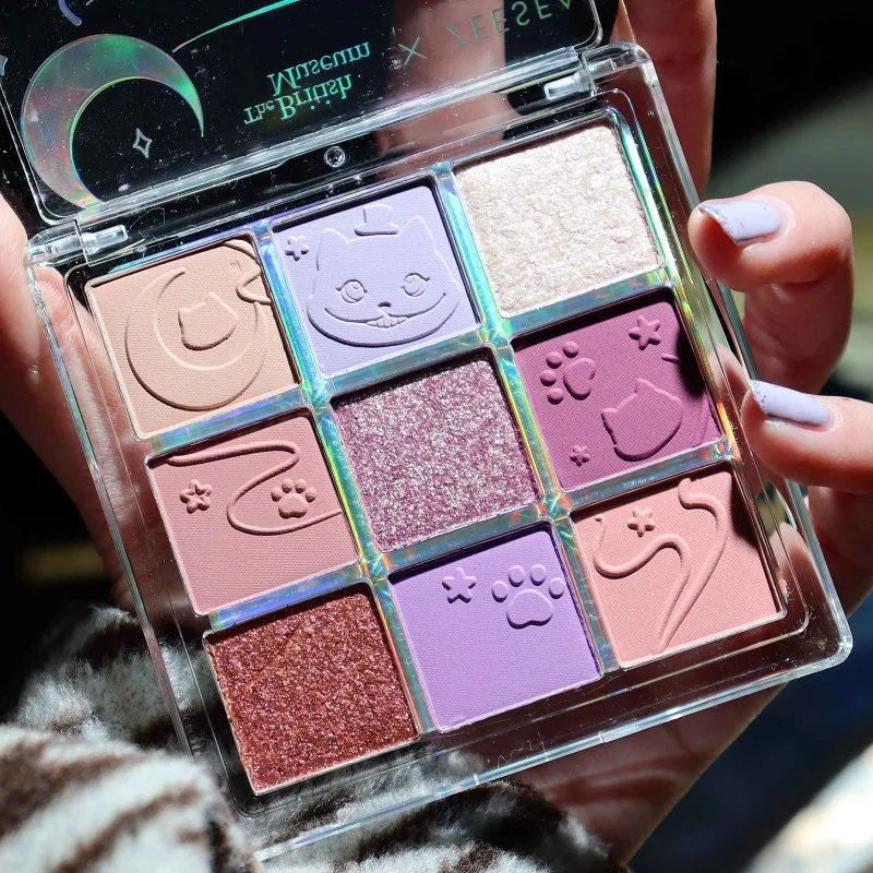 9-Color Waterproof Eyeshadow Palette for Professional Looks - 5