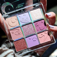 9-Color Waterproof Eyeshadow Palette for Professional Looks