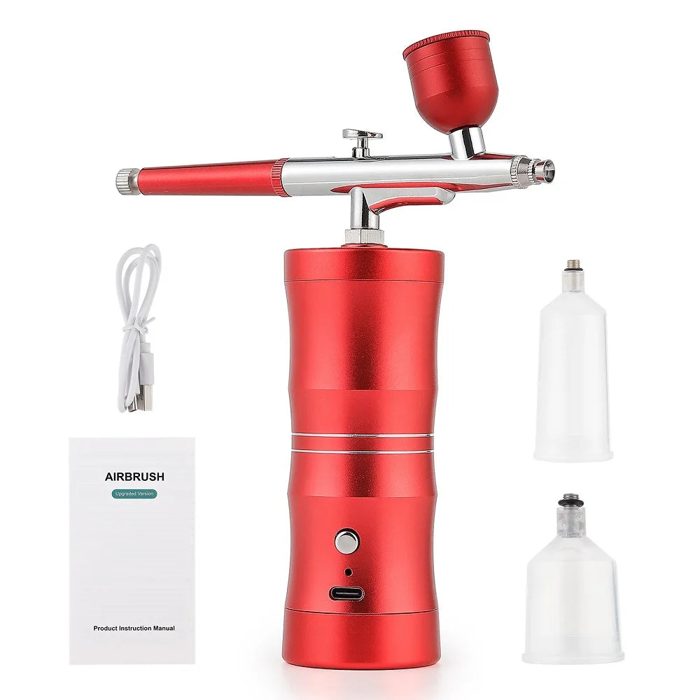 Portable Mini Airbrush Kit for Nail Art and Makeup - 49