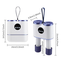 Portable Electric Shoe and Boot Dryer with Timer