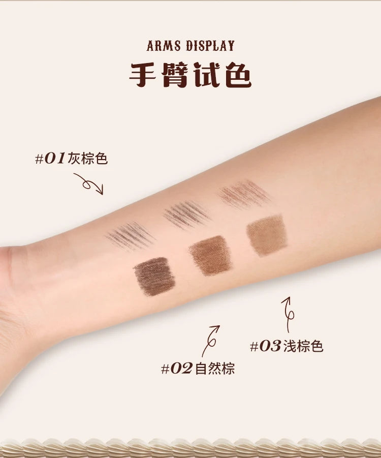 Dual-Ended Waterproof Eyebrow Pencil and Tint Gel - 16