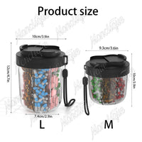 7-Day Portable Pill Organizer Cup for Vitamins and Supplements