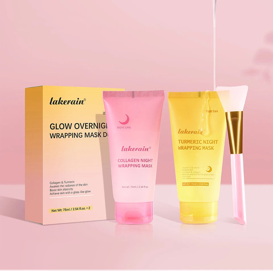 Overnight Peel-Off Collagen and Turmeric Face Mask Duo - 16