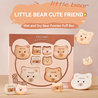 Cute Bear Makeup Powder Puff Set for Flawless Application
