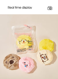 Cute Plush Cosmetic Powder Puff for Flawless Makeup Application