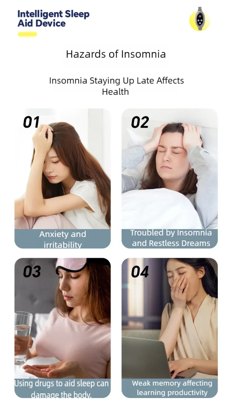 Microcurrent Handheld Sleep Aid Device for Insomnia and Anxiety - 9