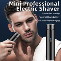 Portable Mini Electric Shaver for Travel and Quick Grooming