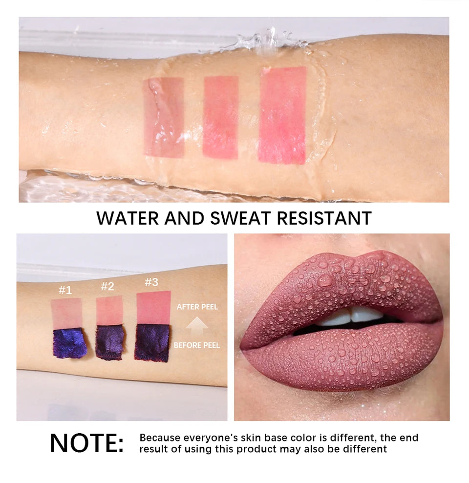 Waterproof Peel-Off Lip Stain Tint - 12